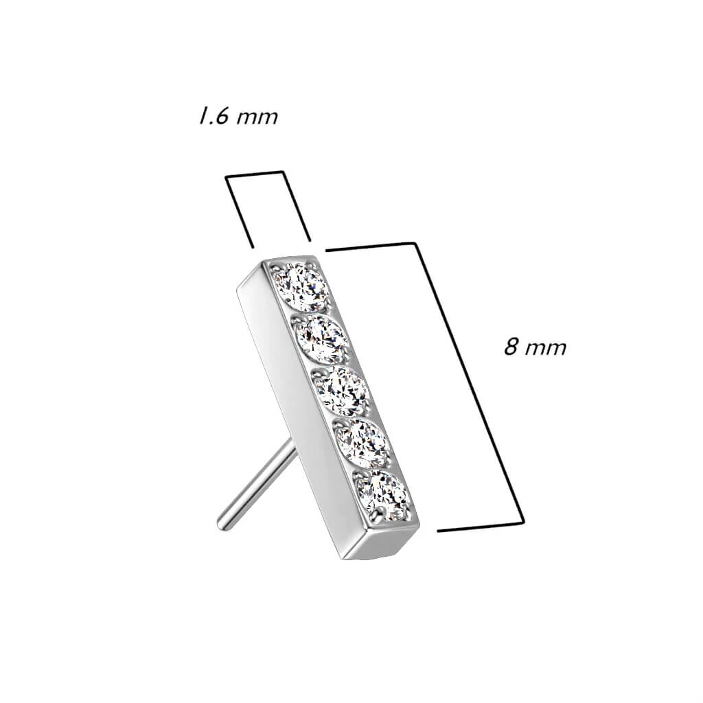 Titan Top Top Balken Zirkonia Push-In - Image 6