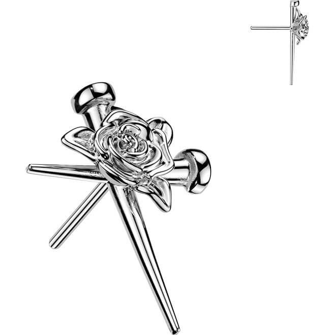 Titan Top Top Nagelkreuz mit Rosenmitte Push-In - Image 3