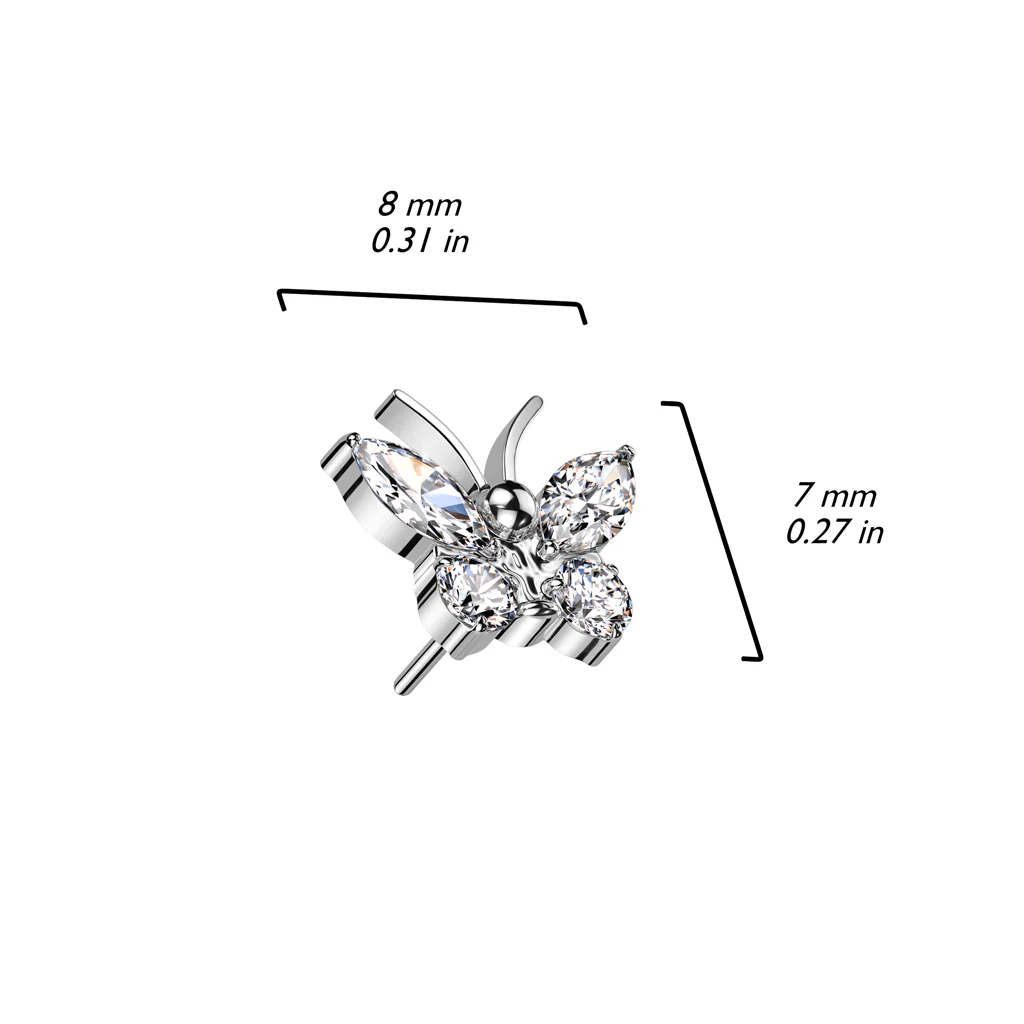 Top Top Schmetteling Zirkonia Push-In - Image 8