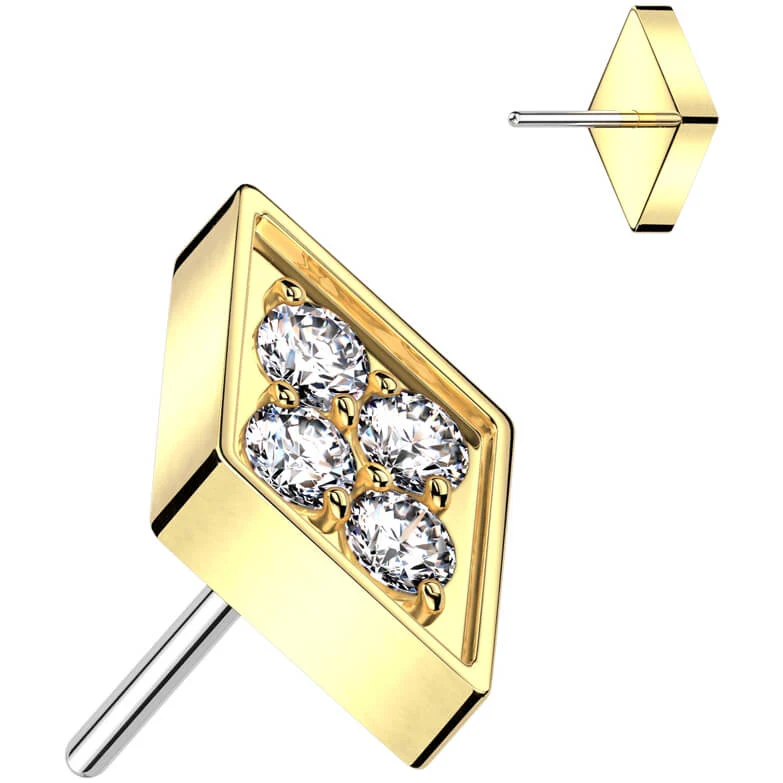 Titan Top Diamandform Zirkonia Push-In - Image 2
