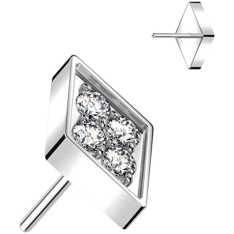 Titan Top Diamandform Zirkonia Push-In - Image 3