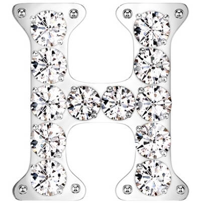 Titan Top Alphabet Buchstabe Zirkonia Initialie Push-In - Image 9