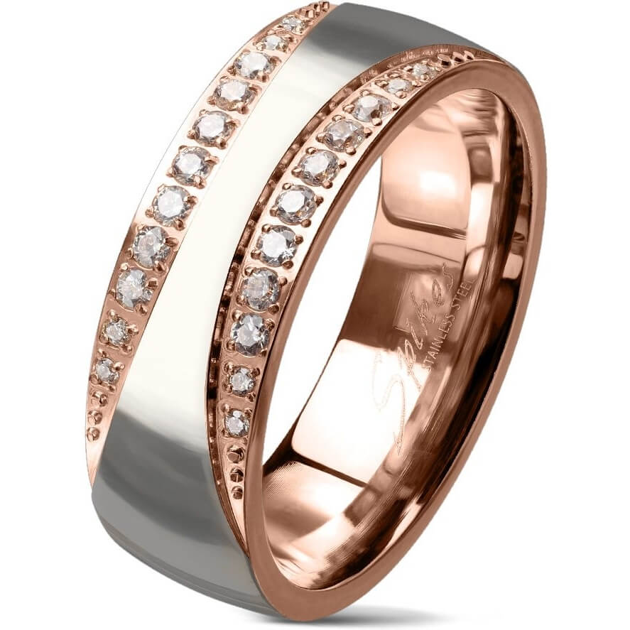 Fingerring Zirkonia Gold Silber