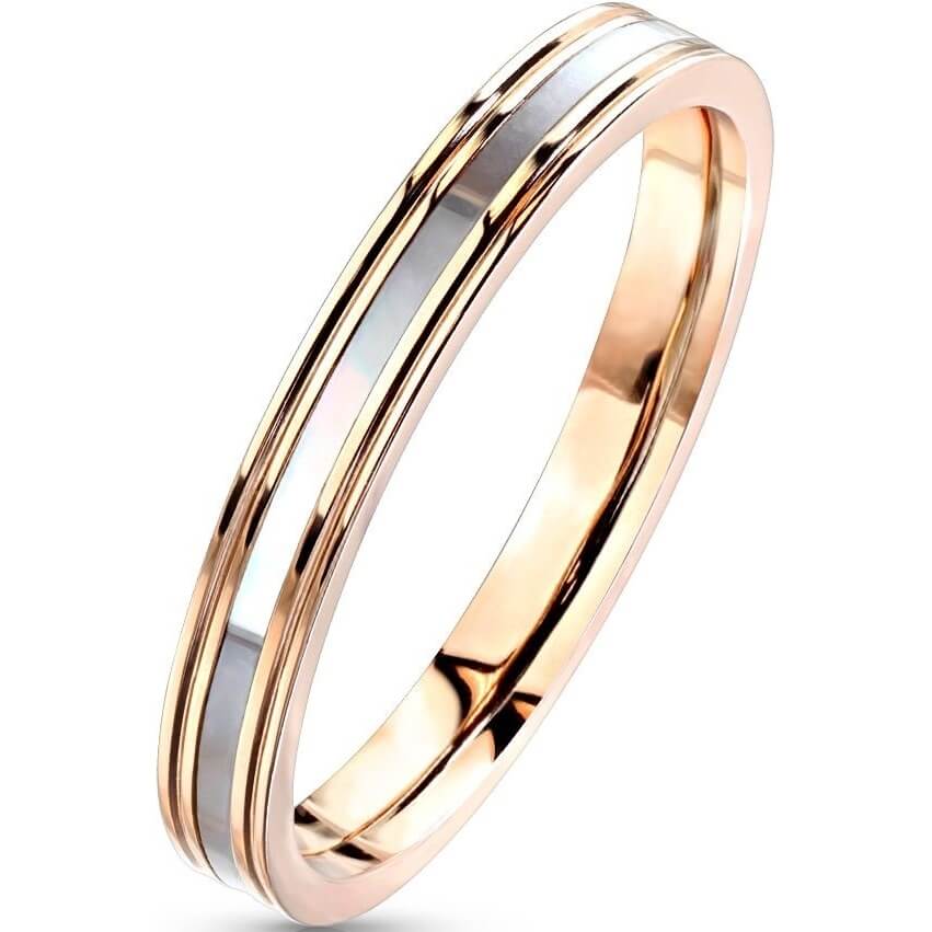 Fingerring Roségold Silber