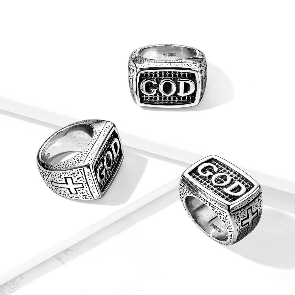 Fingerring GOD Silber - Image 2
