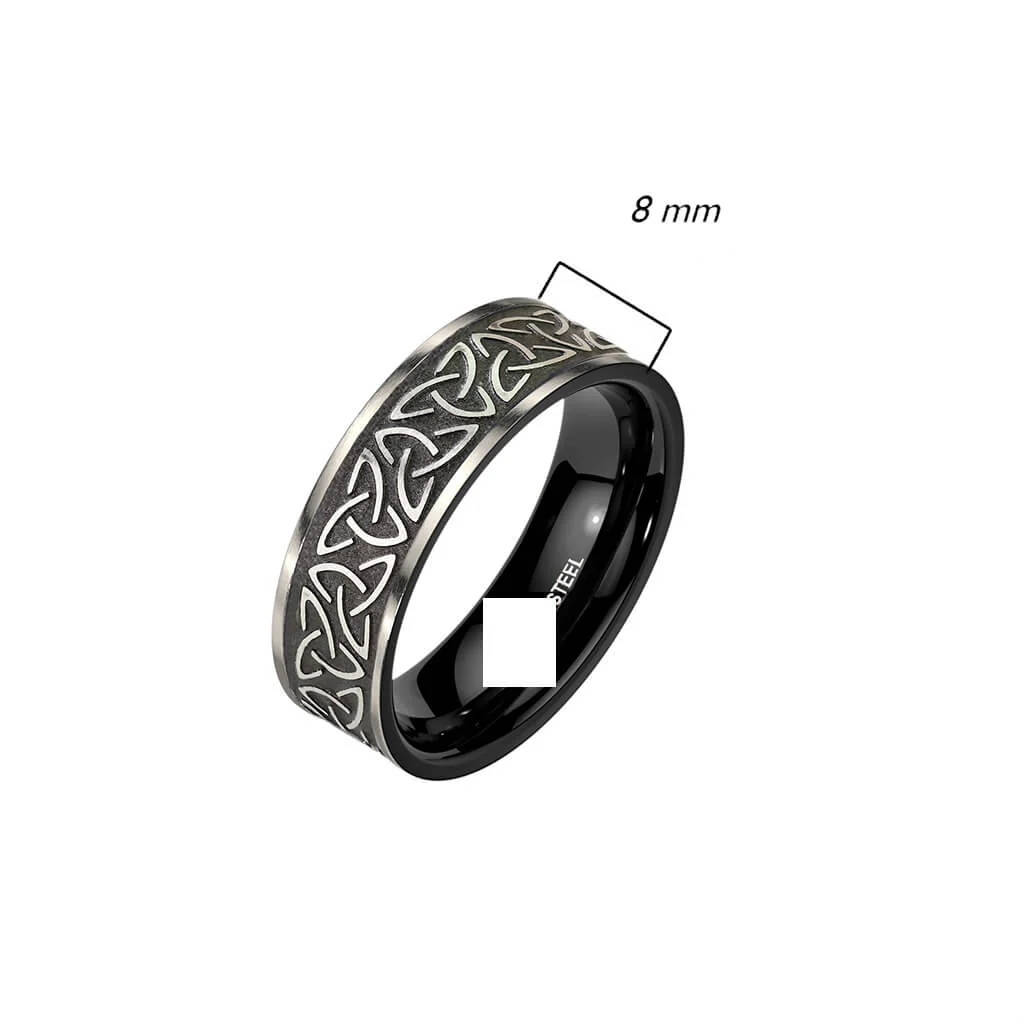 Fingerring Keltisches Tribal Schwarz - Image 2