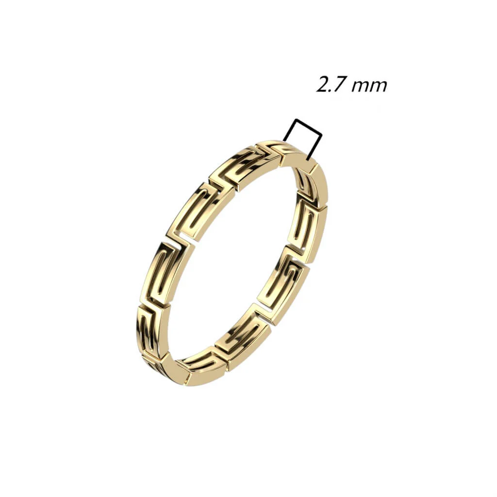 Fingerring Labyrinth Gold - Image 2