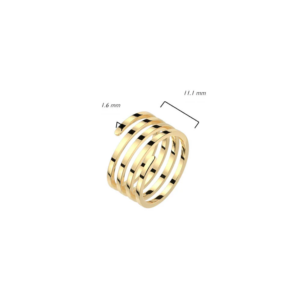 Fingerring Spirale Gold - Image 2