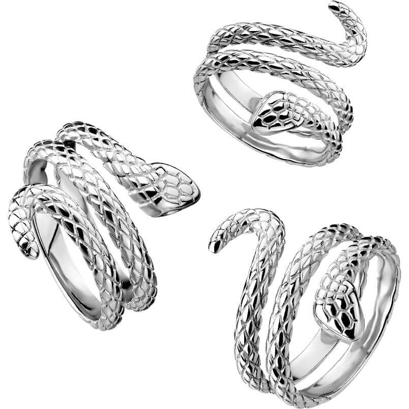 Fingerring Schlange umwickelt - Image 2