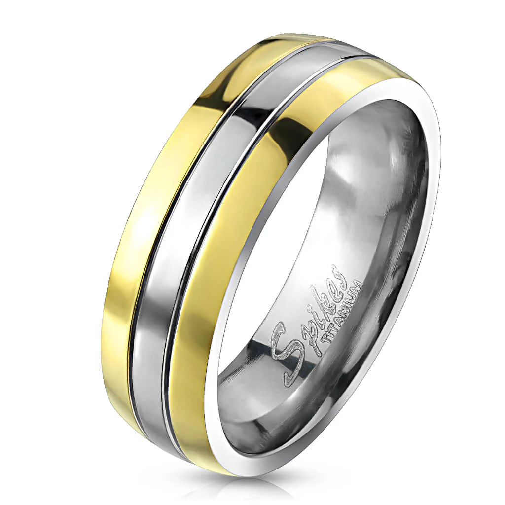 Titan Fingerring Gold Silber - Image 2