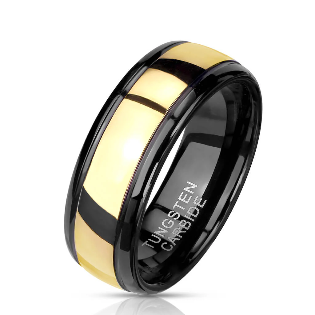 Fingerring Schwarz Gold - Image 2