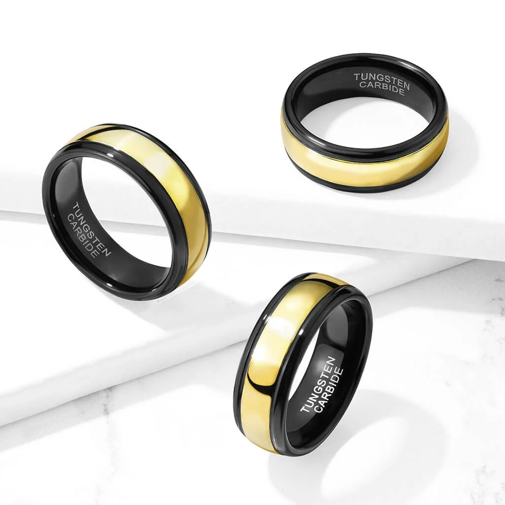 Fingerring Schwarz Gold - Image 3