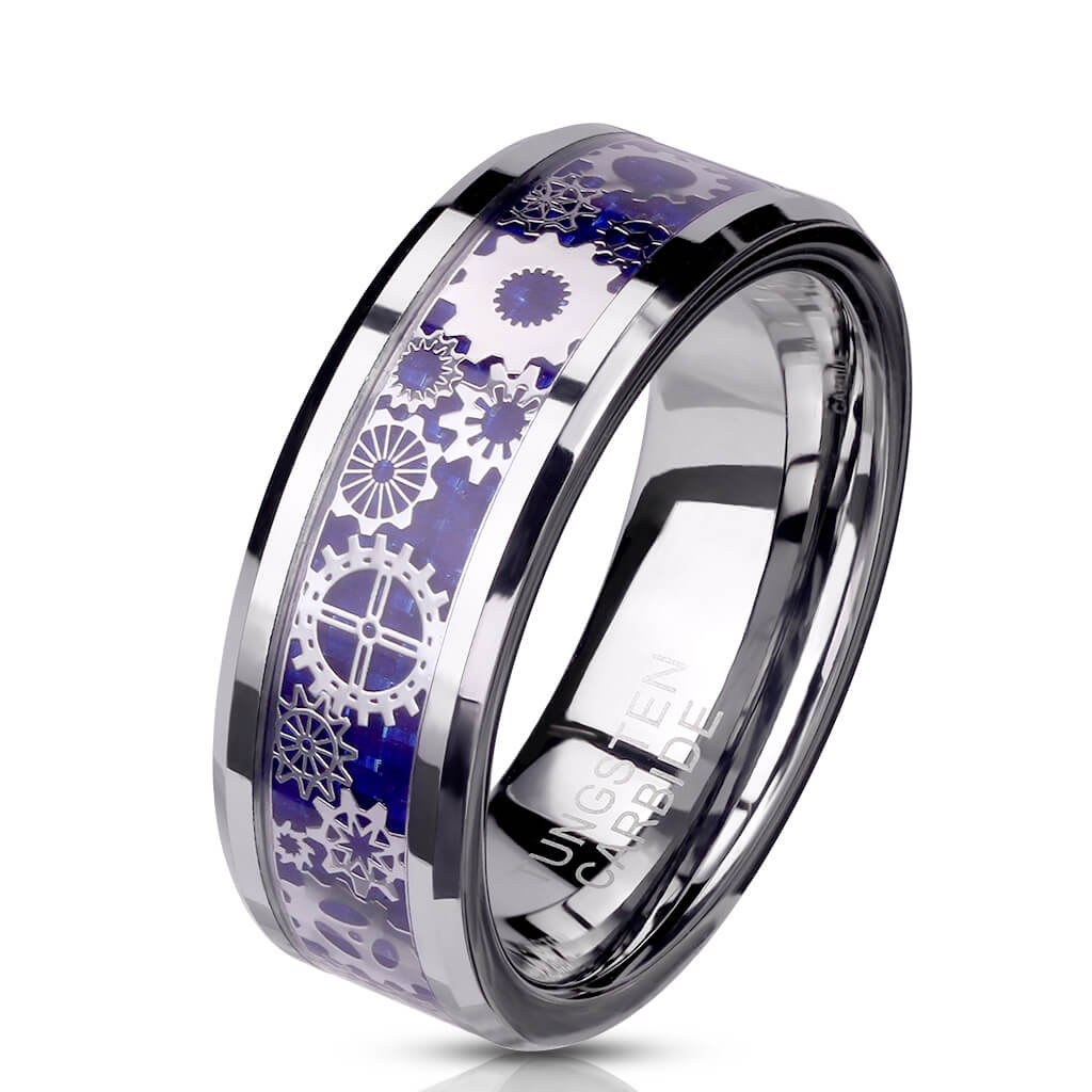 Fingerring Steam Punk Karbon Silber - Image 2