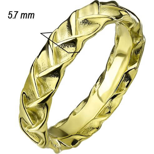 Fingerring Gold geflochten - Image 3