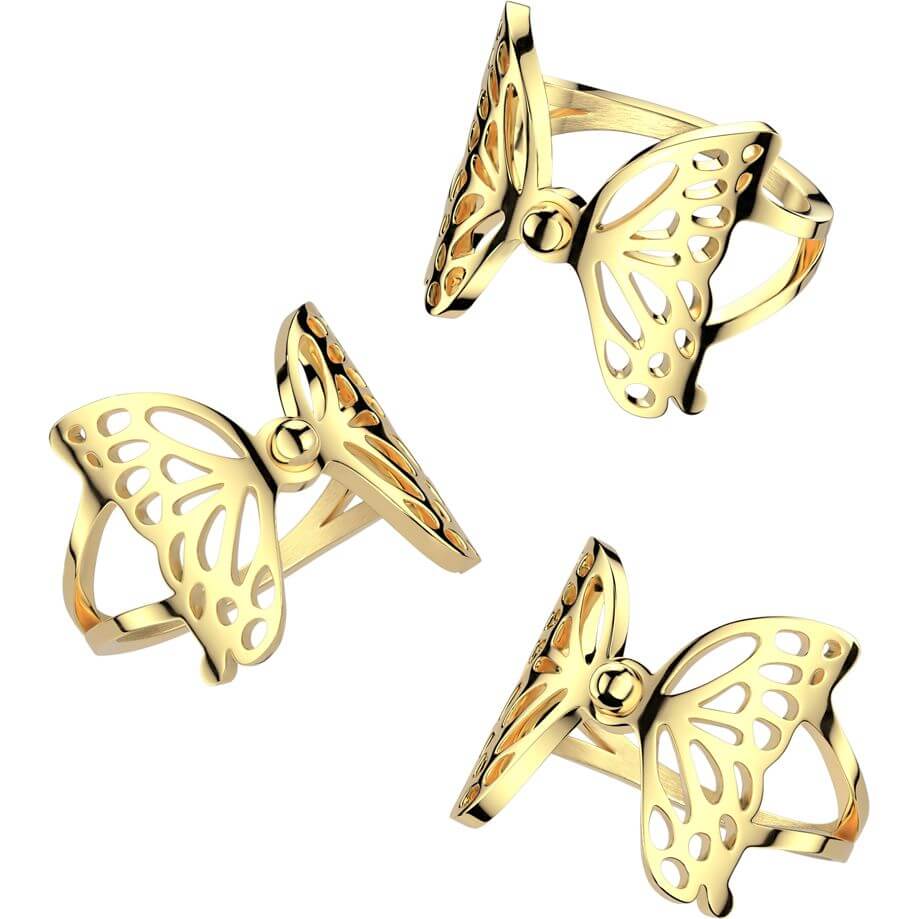 Schmetterling Gold beschichtet - Image 2