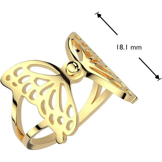 Schmetterling Gold beschichtet - Image 3