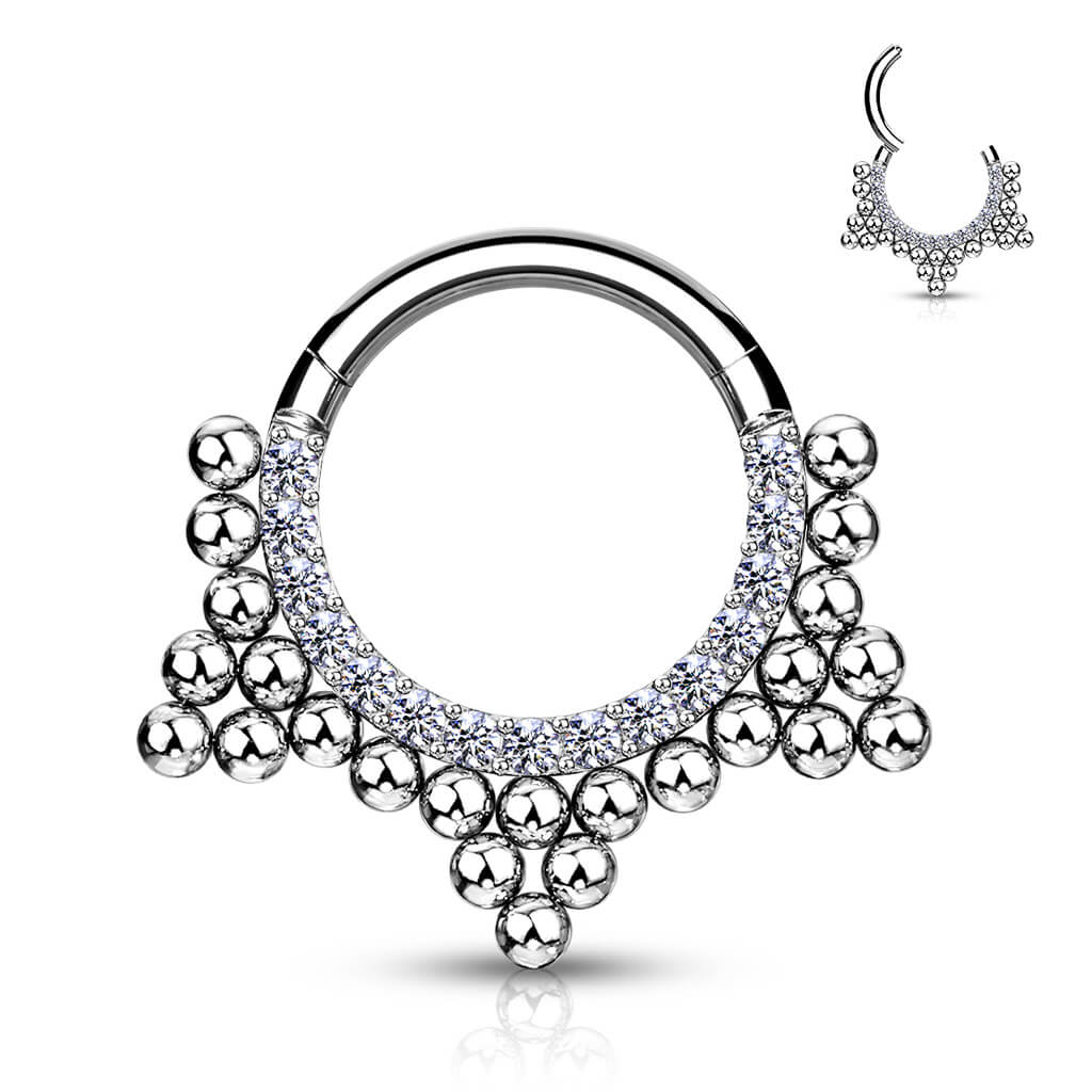 Ring Kugeln Zirkonia Clicker - Image 6