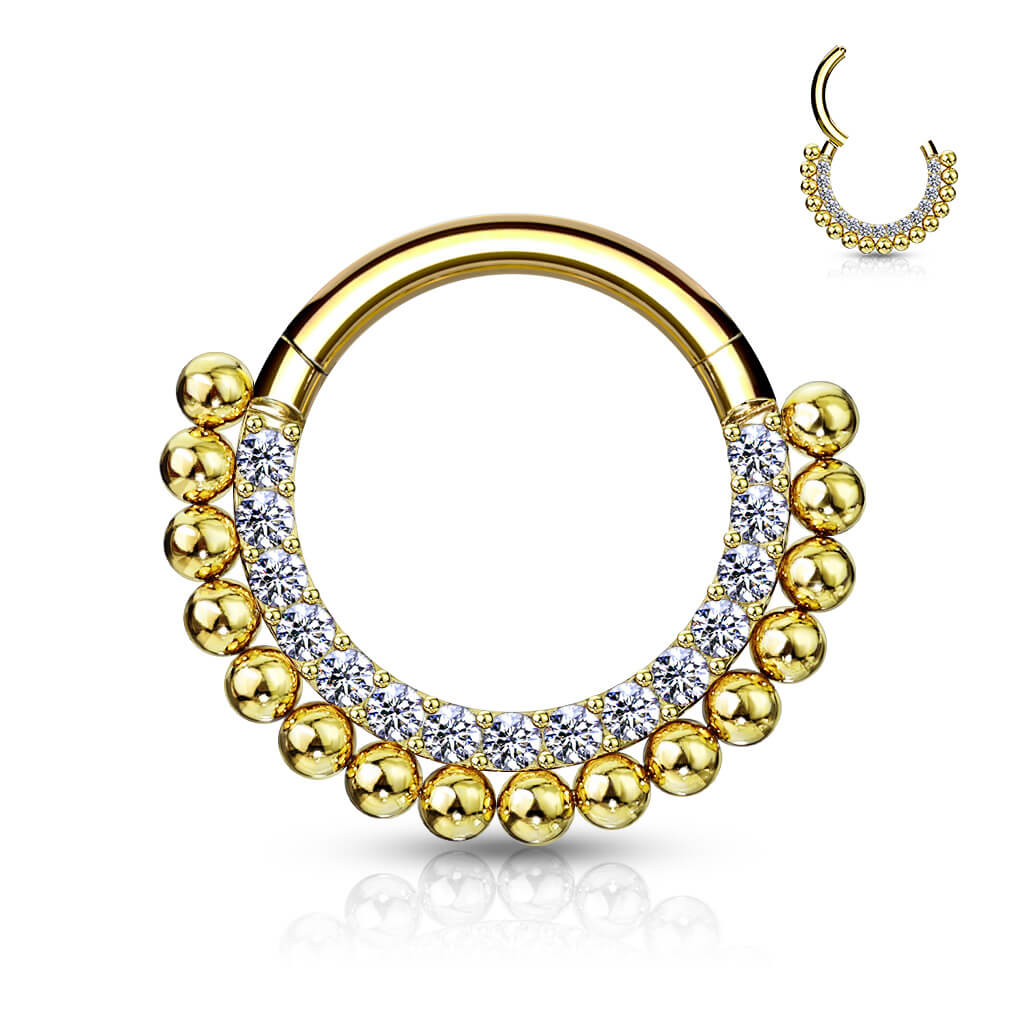 Ring Kugeln Zirkonia Clicker - Image 2