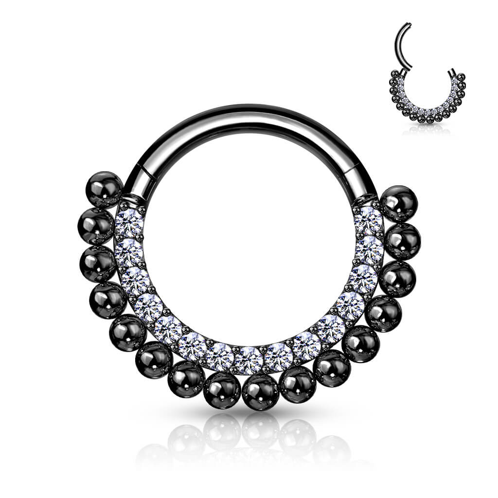 Ring Kugeln Zirkonia Clicker - Image 3