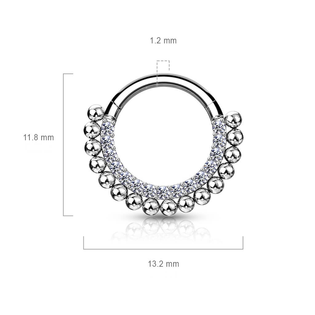 Ring Kugeln Zirkonia Clicker - Image 8