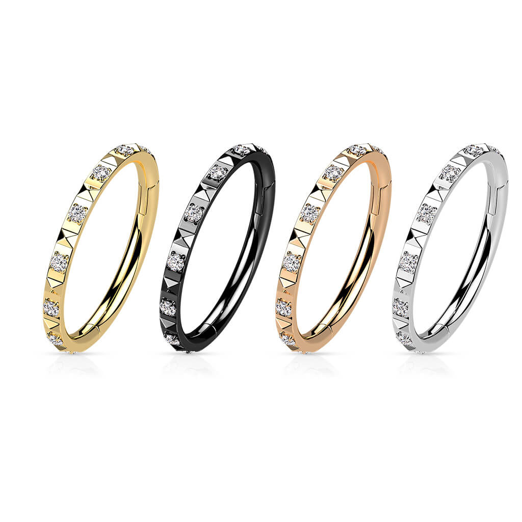 Ring Pyramiden Schliff Zirkonia Clicker - Image 4