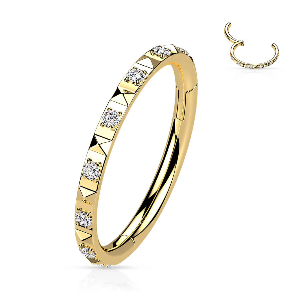 Ring Pyramiden Schliff Zirkonia Clicker - Image 7