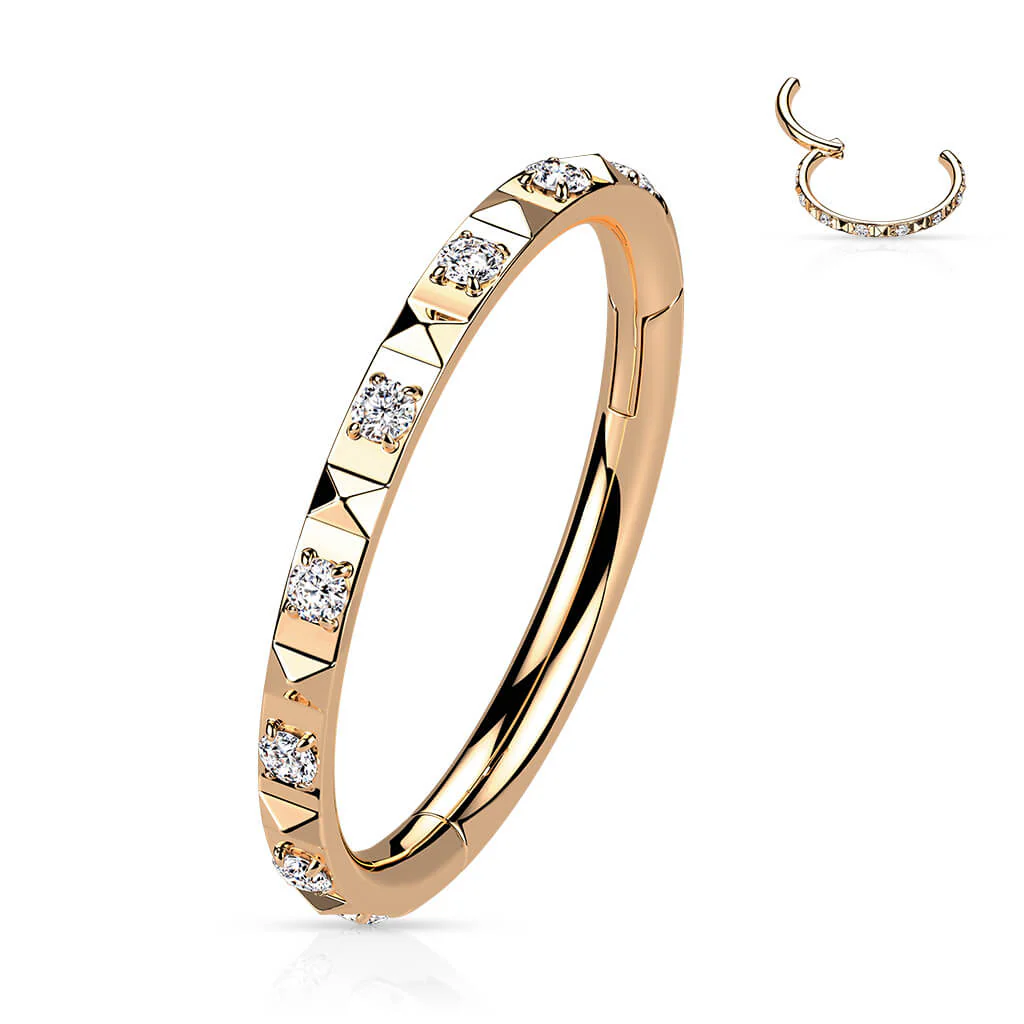 Ring Pyramiden Schliff Zirkonia Clicker - Image 8