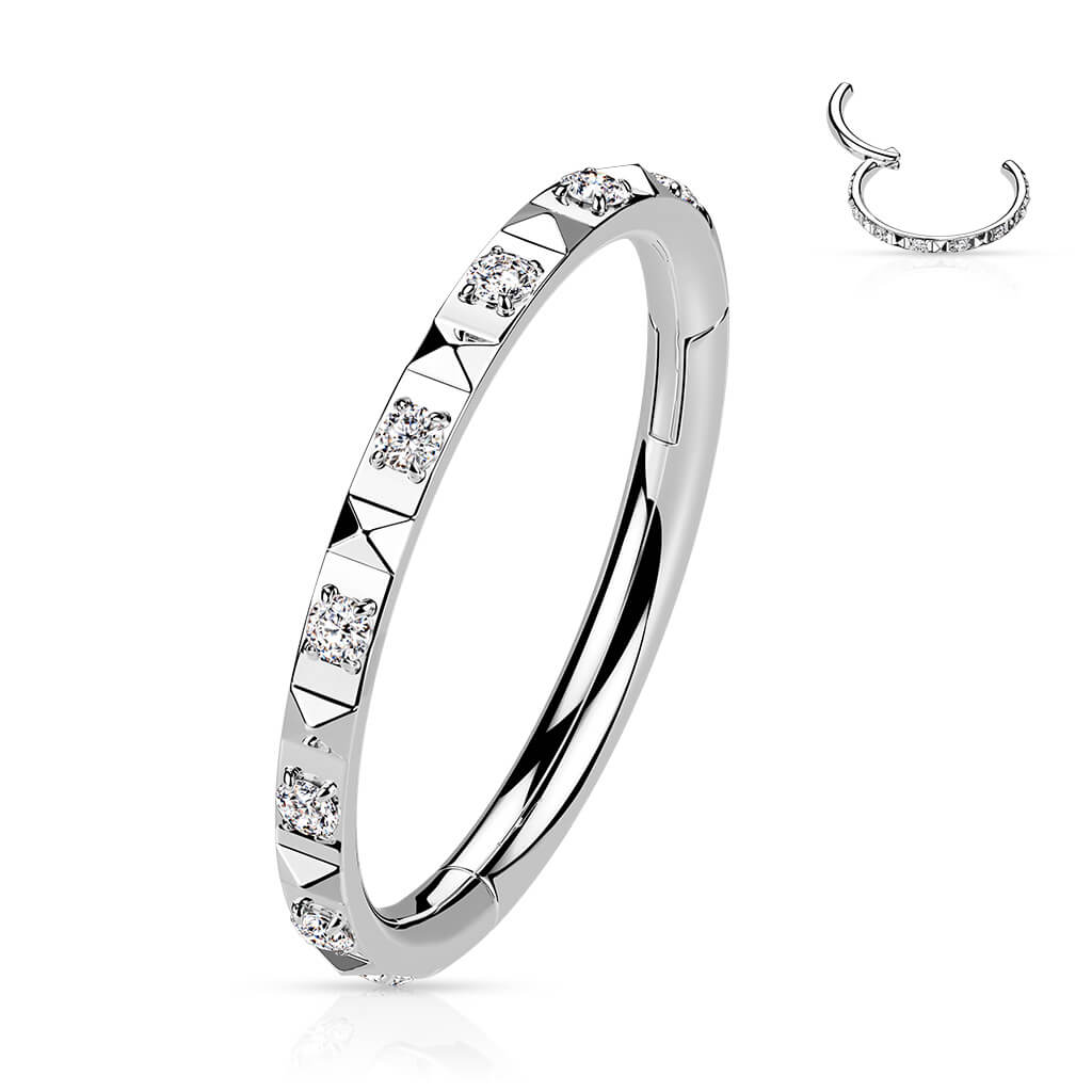 Ring Pyramiden Schliff Zirkonia Clicker - Image 9