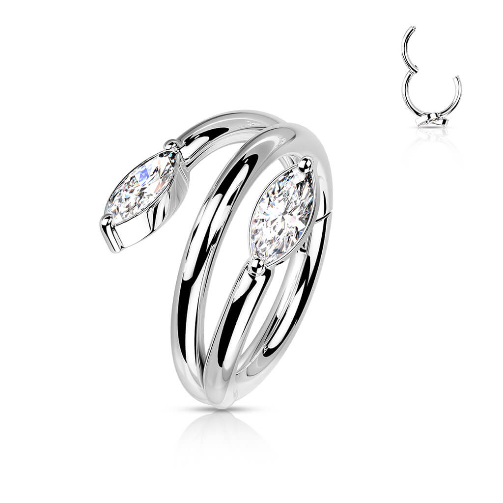Ring Oval Zirkonia Clicker - Image 2