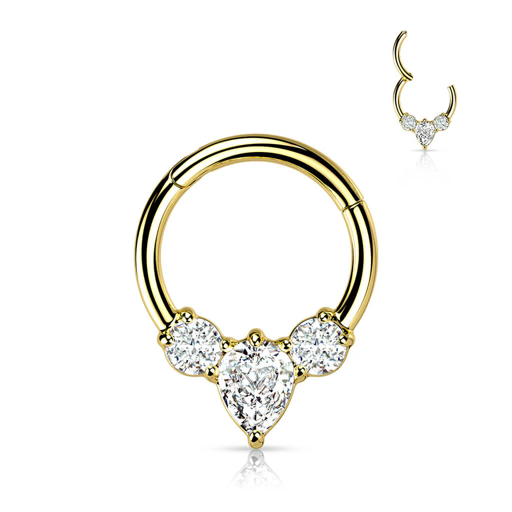Ring Birne Zirkonia Clicker - Image 3
