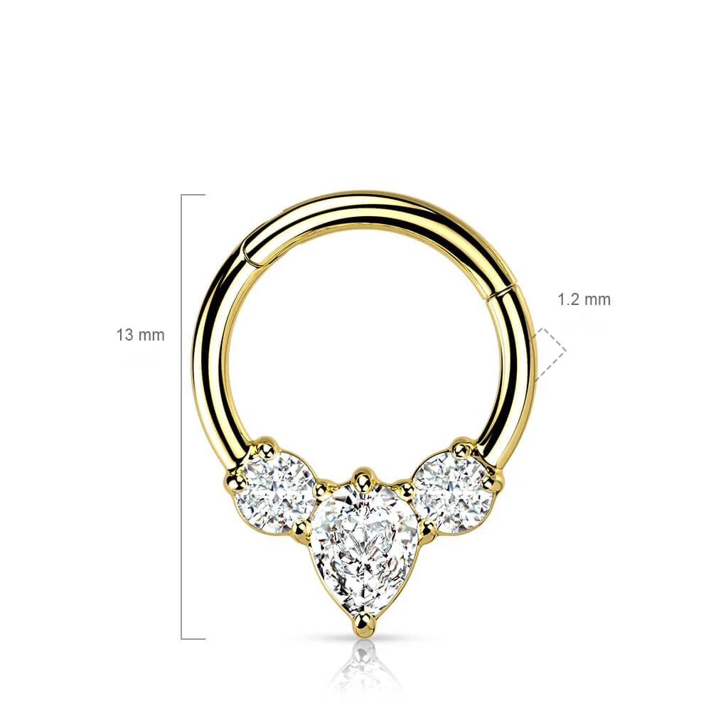 Ring Birne Zirkonia Clicker - Image 6