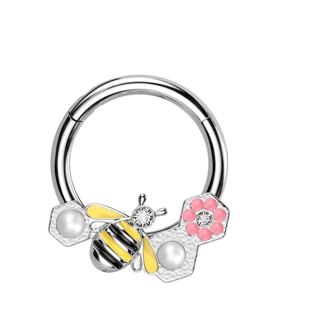 Ring Biene Zirkonia Clicker - Image 3