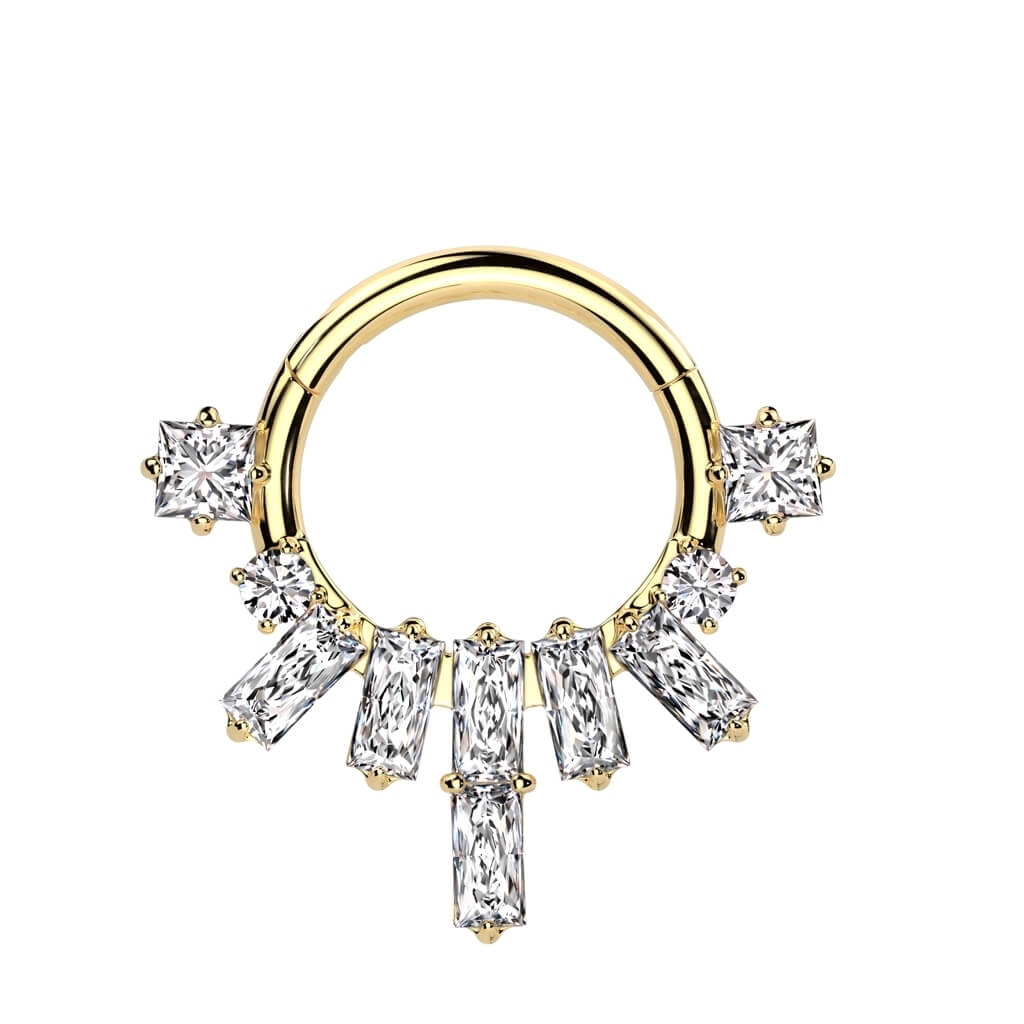 Ring Baguette Fächer Zirkonia Clicker - Image 3