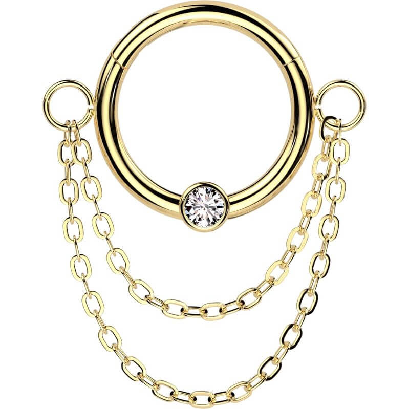 Ring Kette Zirkonia Clicker - Image 4