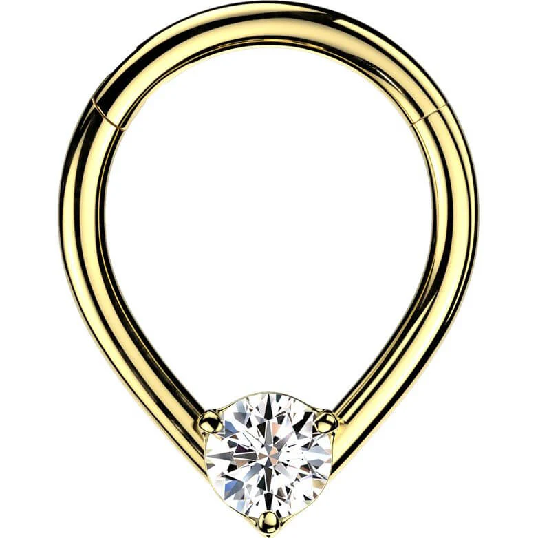 Ring Zirkonia Träne Clicker