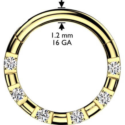 Ring 6 Zirkonias Clicker - Image 5