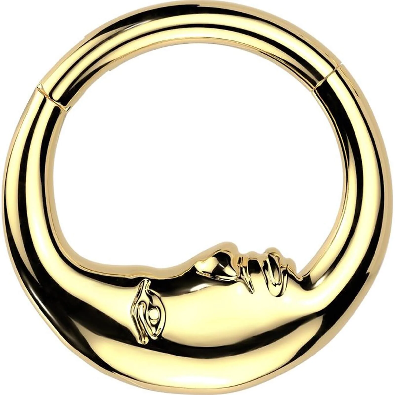 Ring Doppeltseite Mondgesicht Clicker
