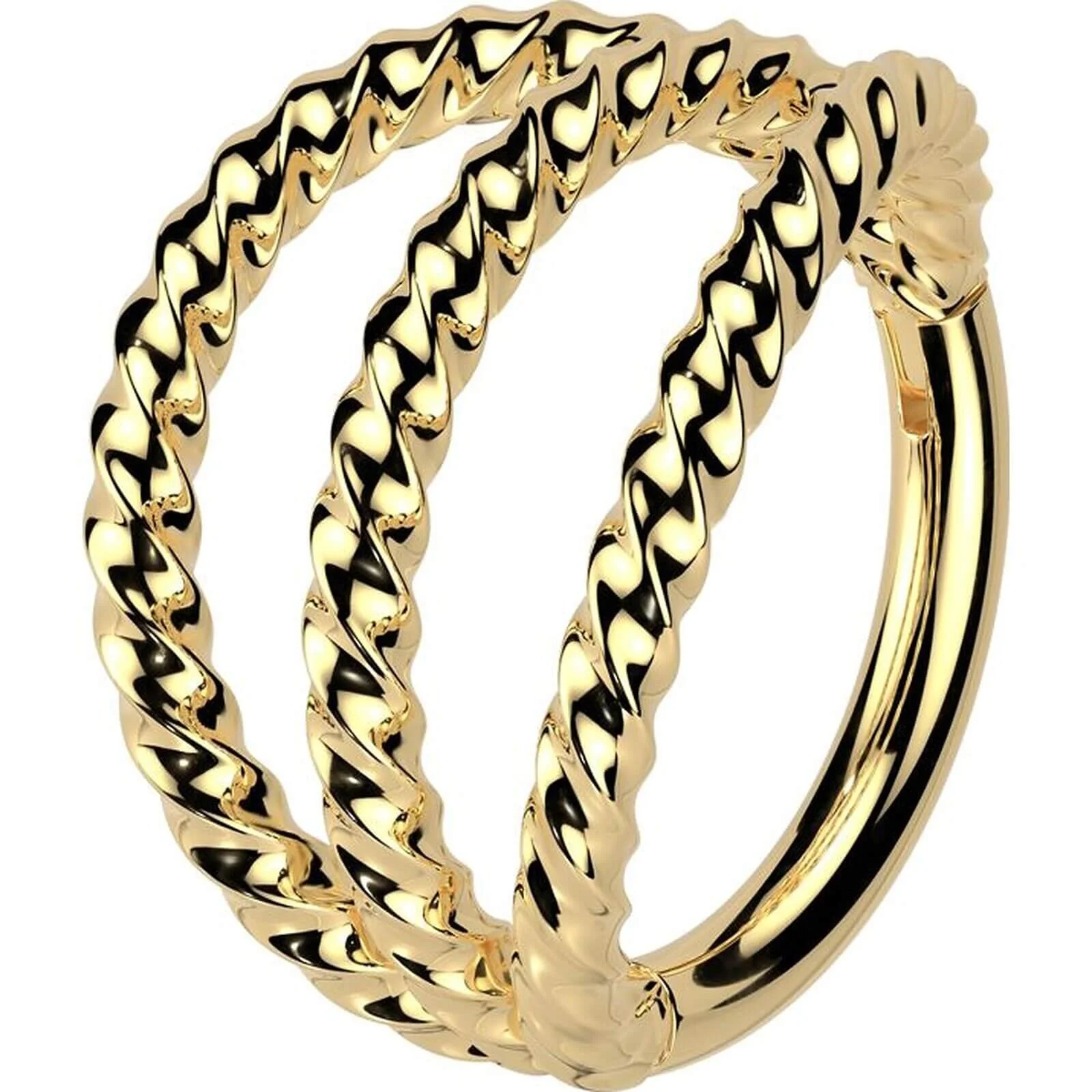 Ring dreifach geflochten Clicker