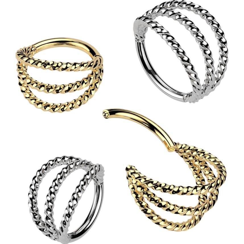 Ring dreifach geflochten Clicker - Image 2
