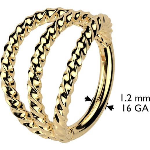 Ring dreifach geflochten Clicker - Image 5