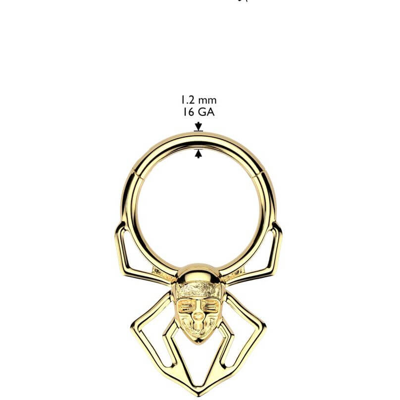 Ring Spinne Totenkopf Clicker - Image 2