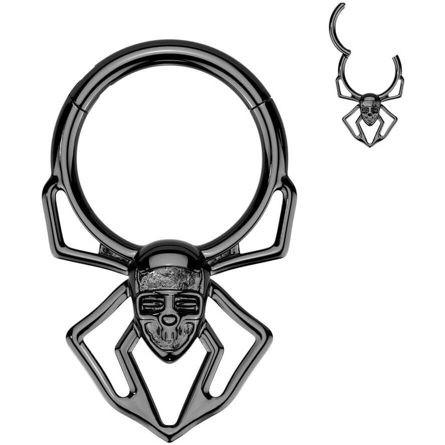Ring Spinne Totenkopf Clicker - Image 3