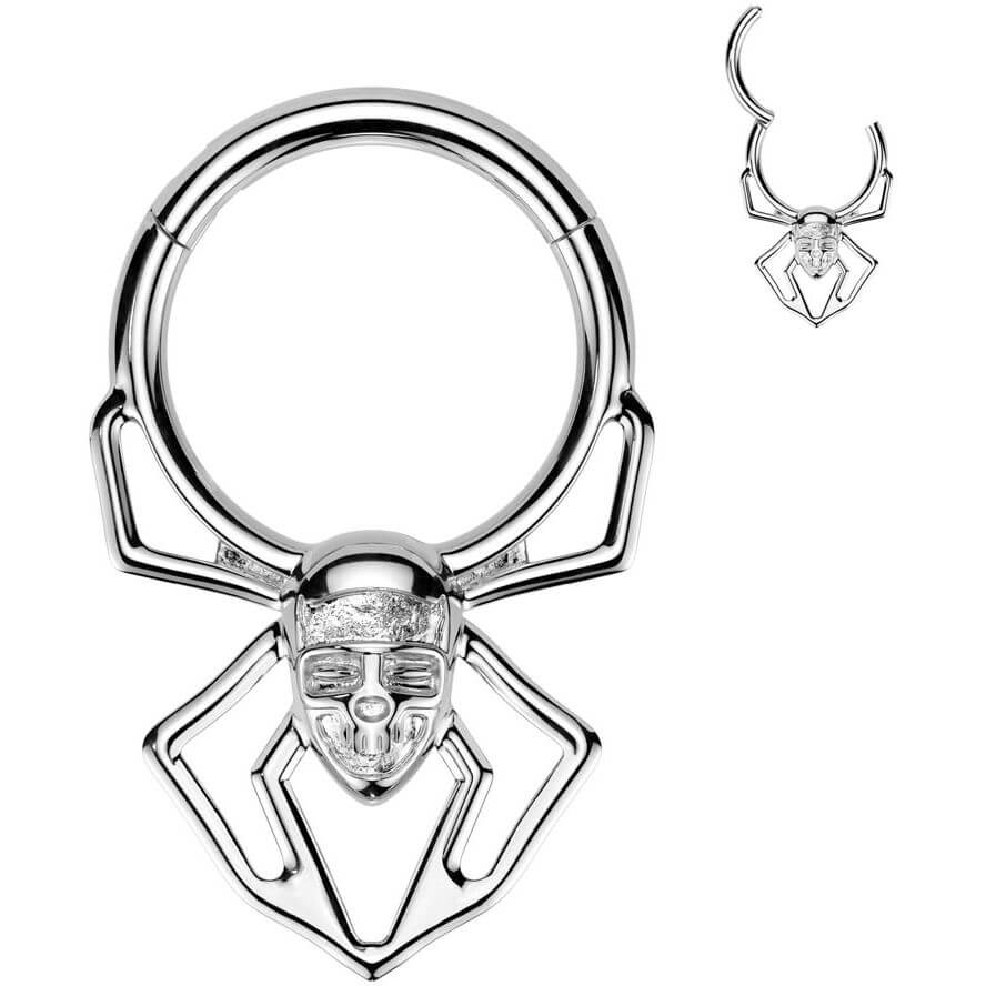 Ring Spinne Totenkopf Clicker - Image 5