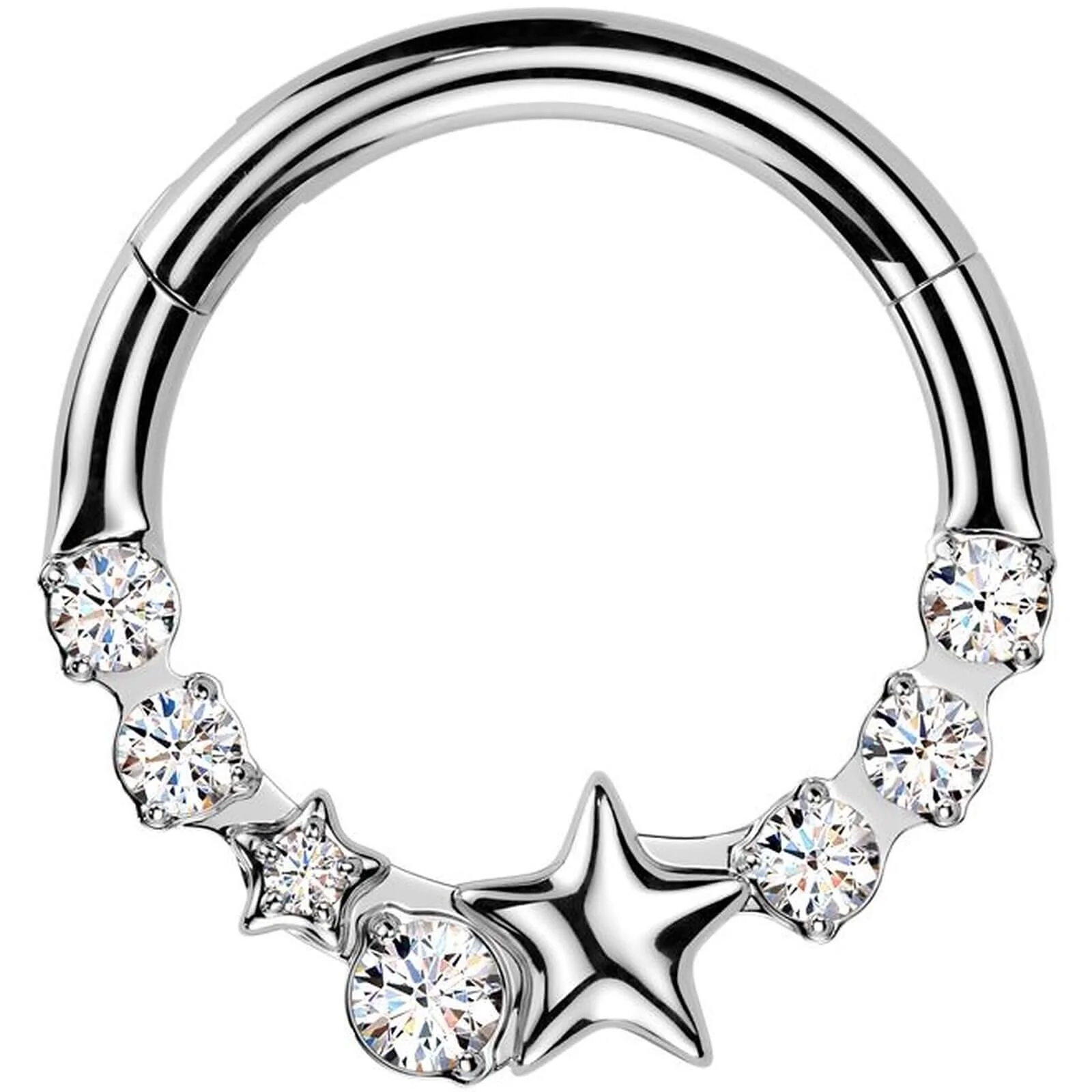 Ring Stern Zirkonia Clicker
