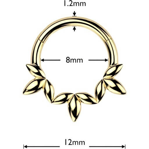 Ring Olivenblatt Clicker - Image 2