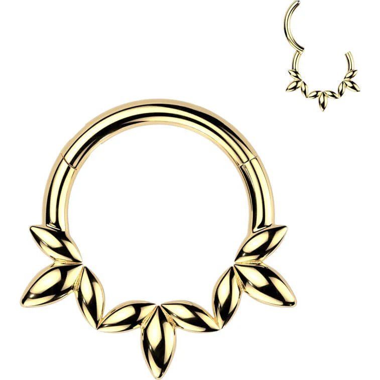 Ring Olivenblatt Clicker - Image 3