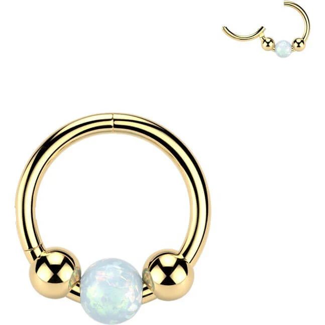 Ring 3 Kugeln Opal Clicker - Image 3