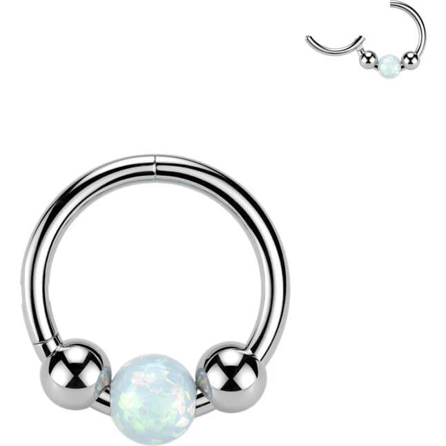 Ring 3 Kugeln Opal Clicker - Image 4