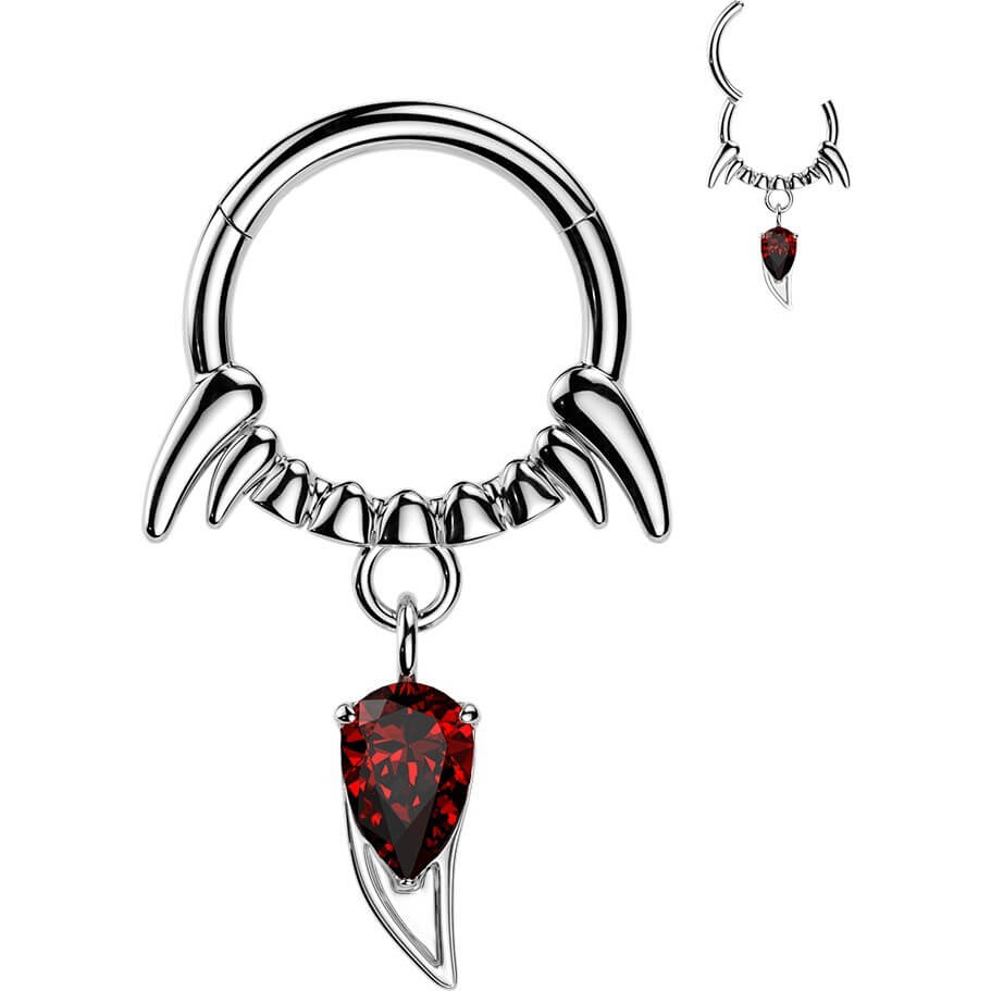 Ring Vampirzähne Zirkonia Clicker - Image 5