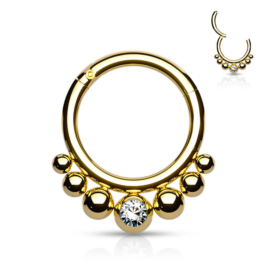 Ring Kugel Zirkonia Clicker - Image 2